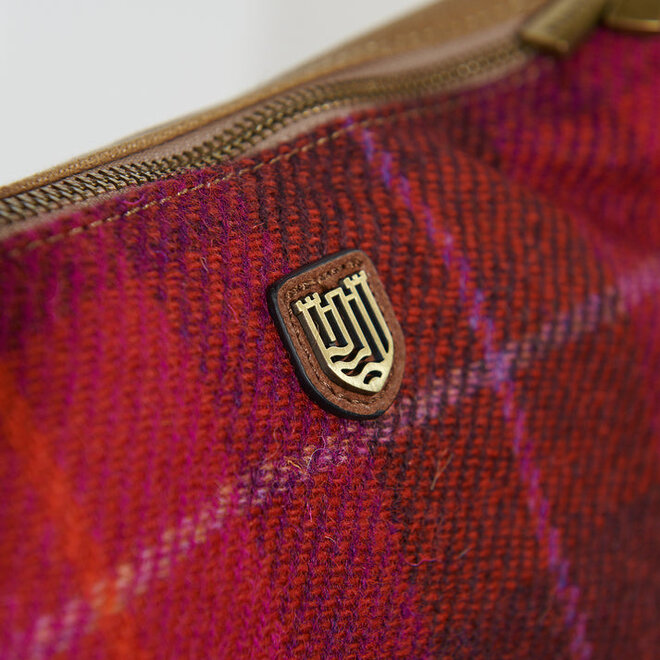 Harris Tweed Fuchsia Tartan Luna Bag