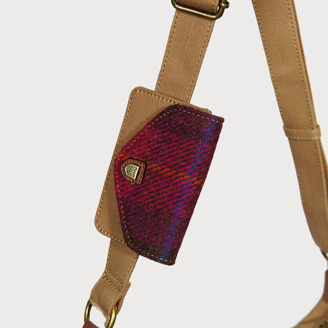 Harris Tweed Fuchsia Tartan Luna Bag