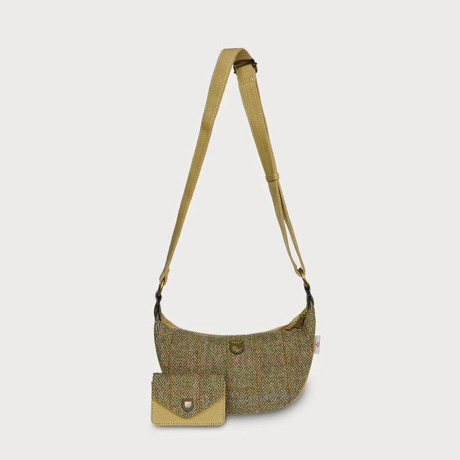 Harris Tweed Chestnut Herringbone Luna Bag