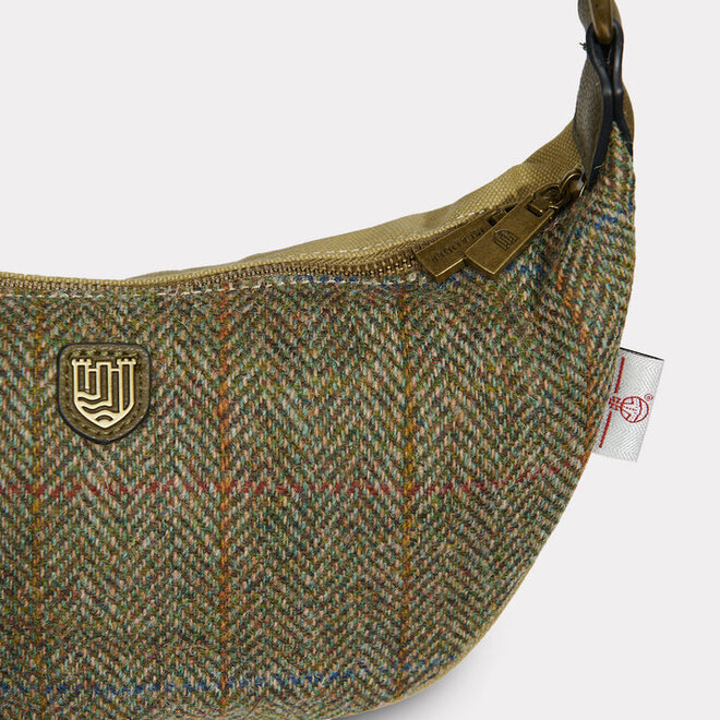 Harris Tweed Chestnut Herringbone Luna Bag