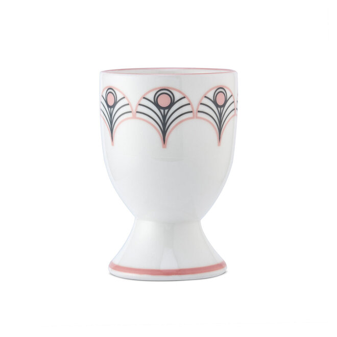 Jo Deakin Peacock Egg Cup (Grey & Blush Pink)