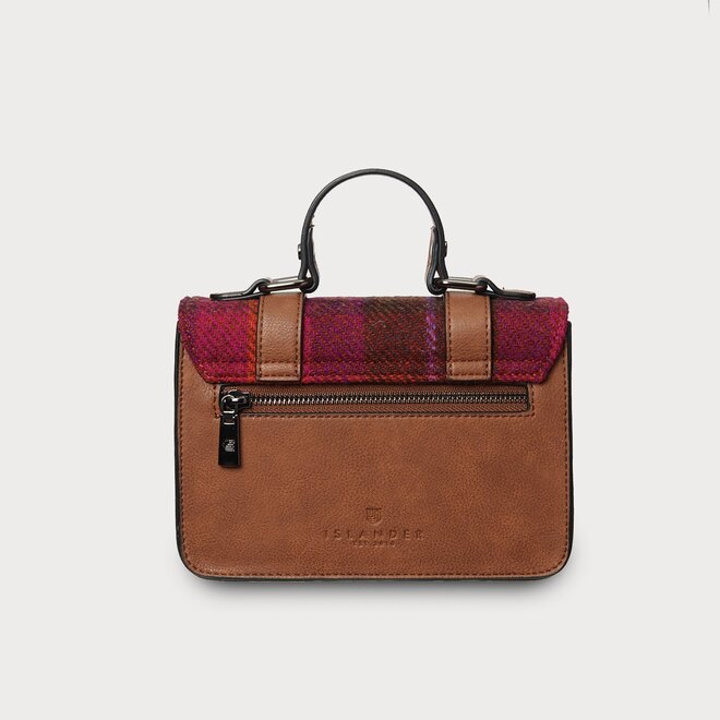 Harris Tweed Fuchsia Tartan Mini Satchel