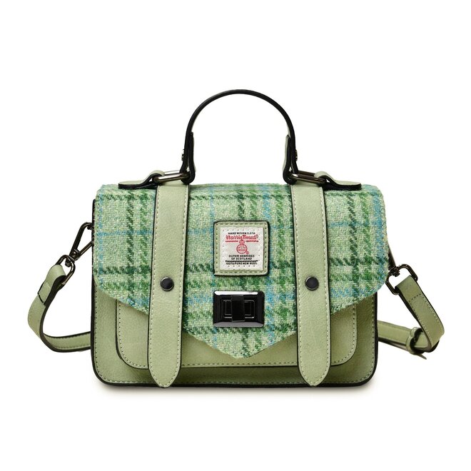 Harris Tweed Mint Check Mini Satchel