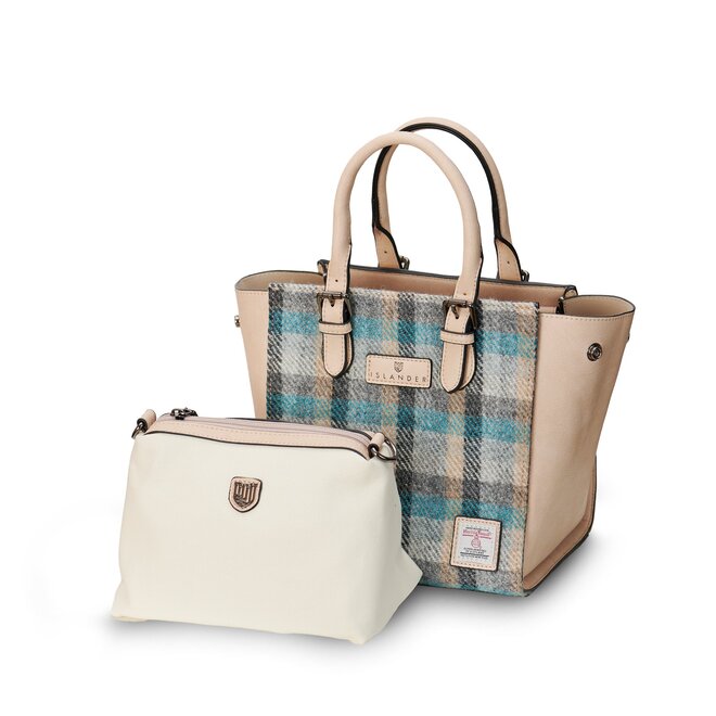 Harris Tweed Islander Tartan Medium Caillie Tote