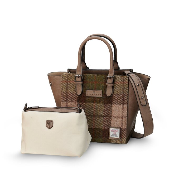 Harris Tweed Chestnut Tartan The Medium Caillie Tote