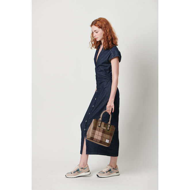 Harris Tweed Chestnut Tartan The Medium Caillie Tote