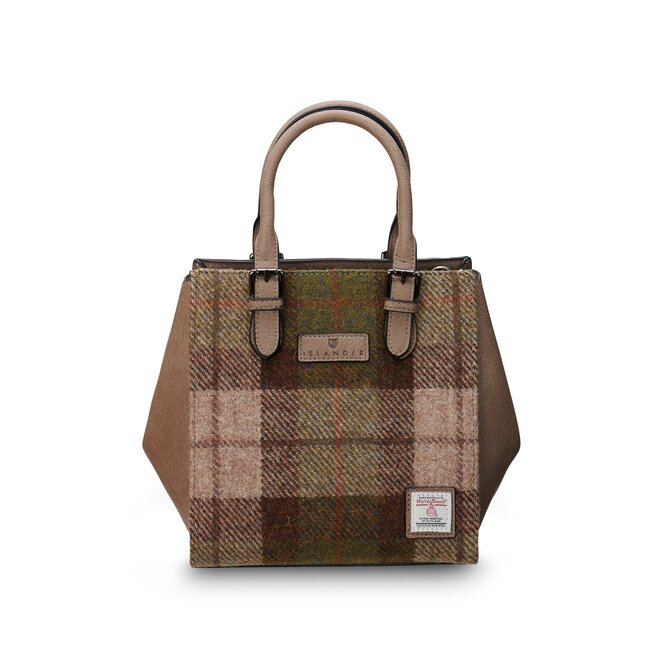 Harris Tweed Chestnut Tartan The Medium Caillie Tote