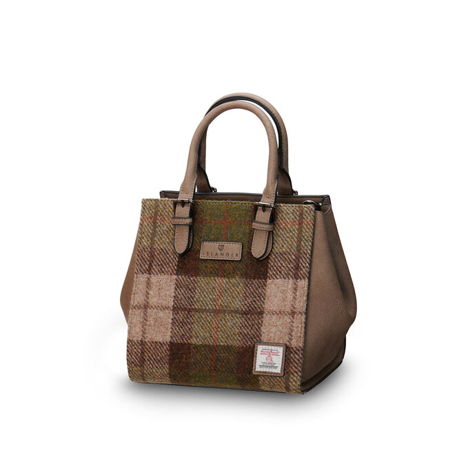 Harris Tweed Chestnut Tartan The Medium Caillie Tote