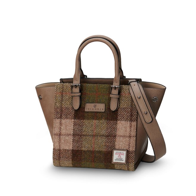 Harris Tweed Chestnut Tartan The Medium Caillie Tote