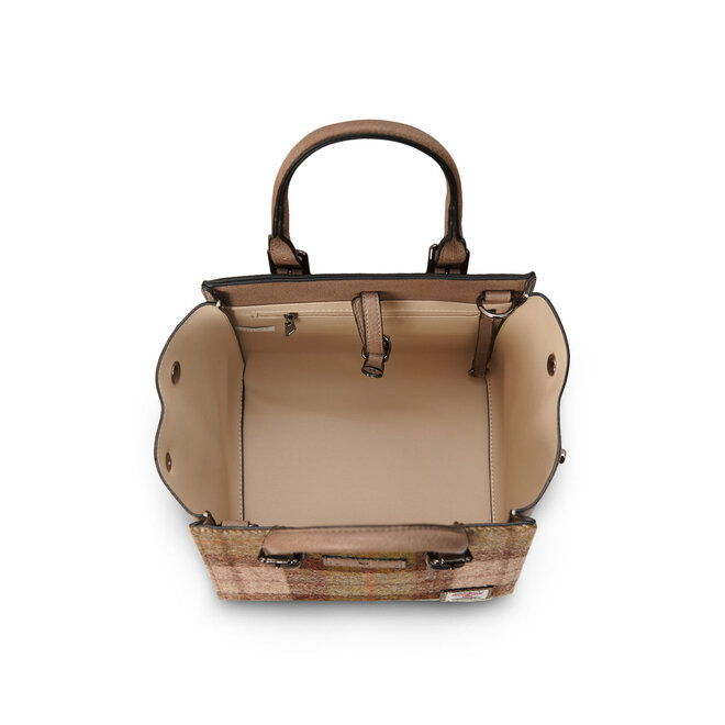 Harris Tweed Chestnut Tartan The Medium Caillie Tote