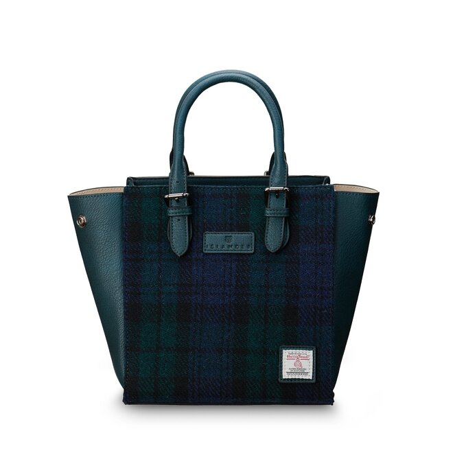 Harris Tweed Black Watch Medium Caillie Tote