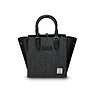 Harris Tweed Black & Grey Herringbone The Medium Caillie Tote