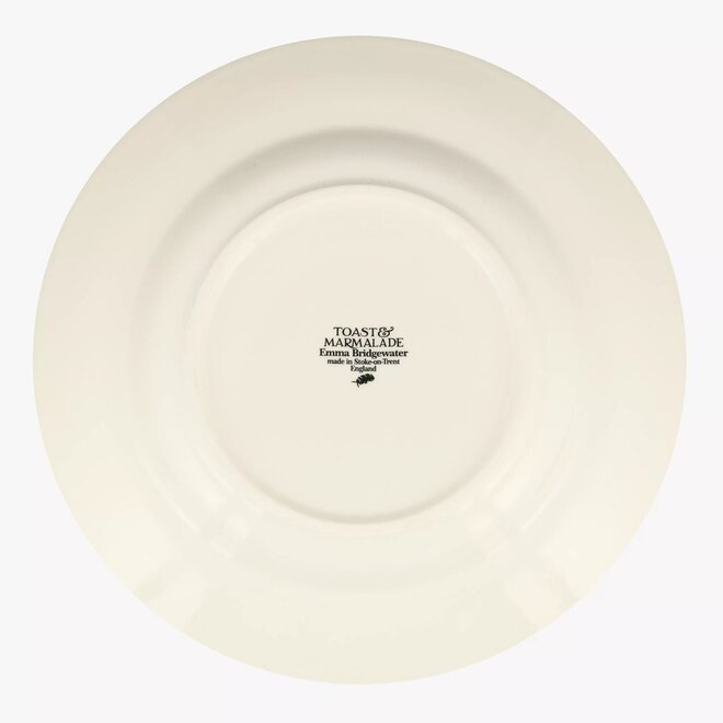 Black Toast Roast Chicken Dinner Plate