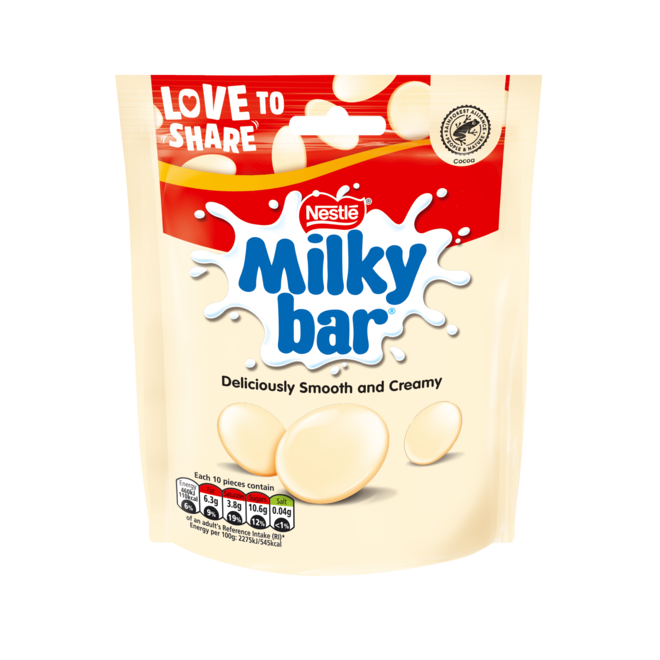 Milkybar White Chocolate Buttons Pouch 94g