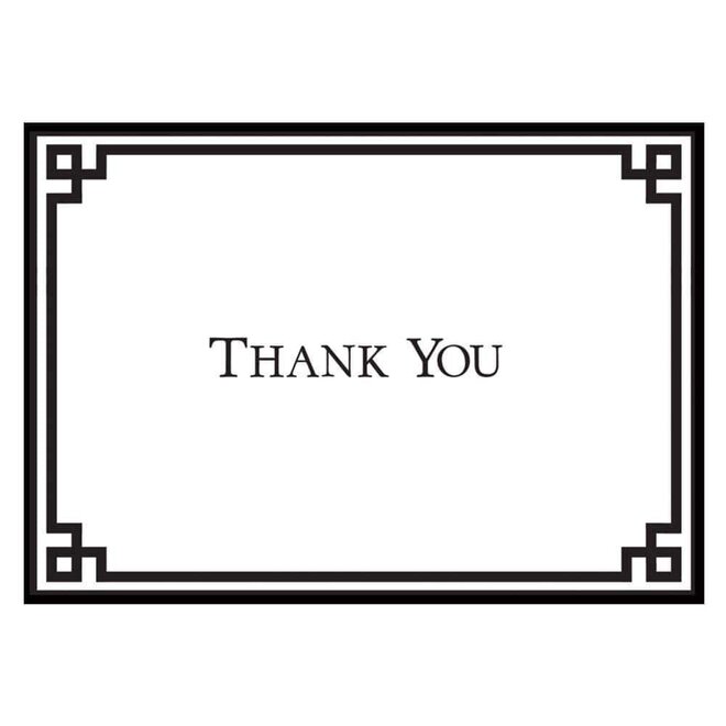 Rive Gauche Black & White Thank You Boxed Cards