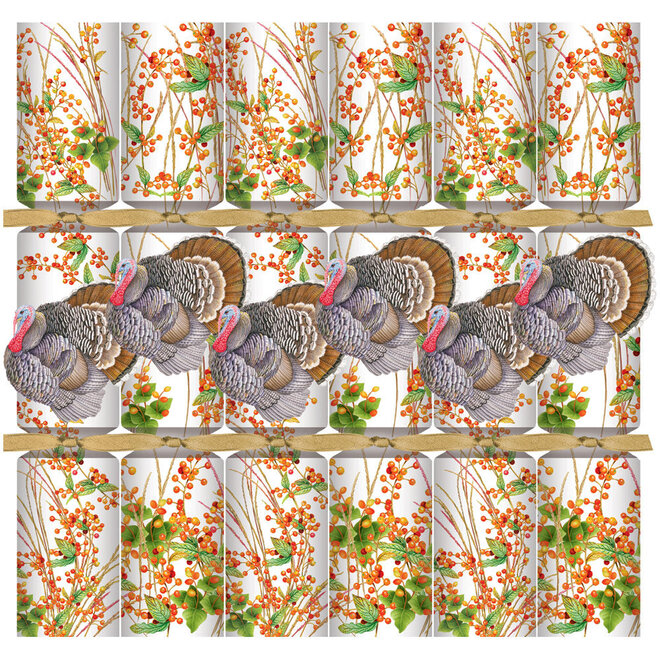 Turkey & Berries Celebration Crackers (Box of 6)
