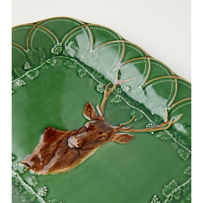Bordallo Pinheiro Wood Grove Deer Tray