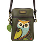 Owl Crossbody Cellphone Bag - Olive