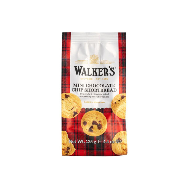 Walker's Mini Chocolate Chip Shortbread Rounds Bag 4.4oz