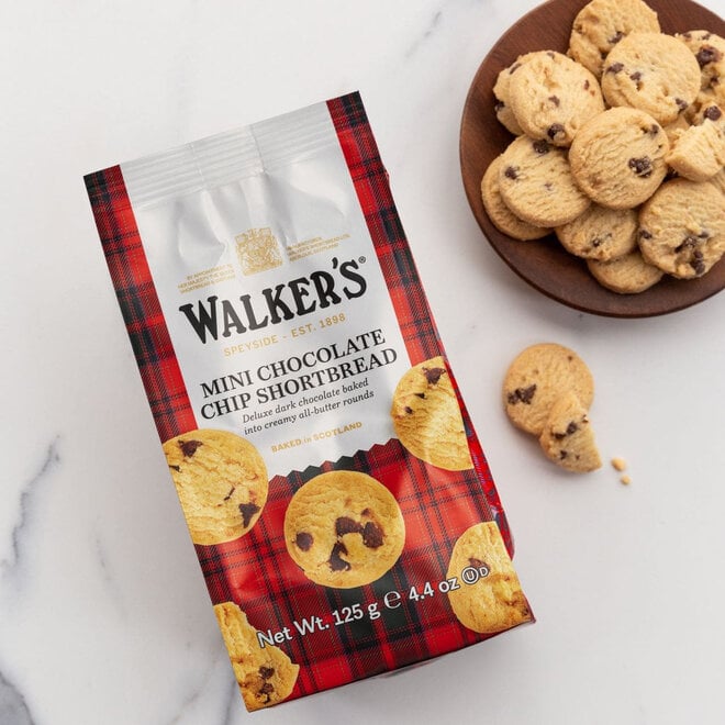 Walker's Mini Chocolate Chip Shortbread Rounds Bag 4.4oz