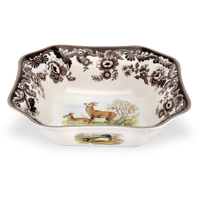 Woodland Square Serving Bowl (Deer)