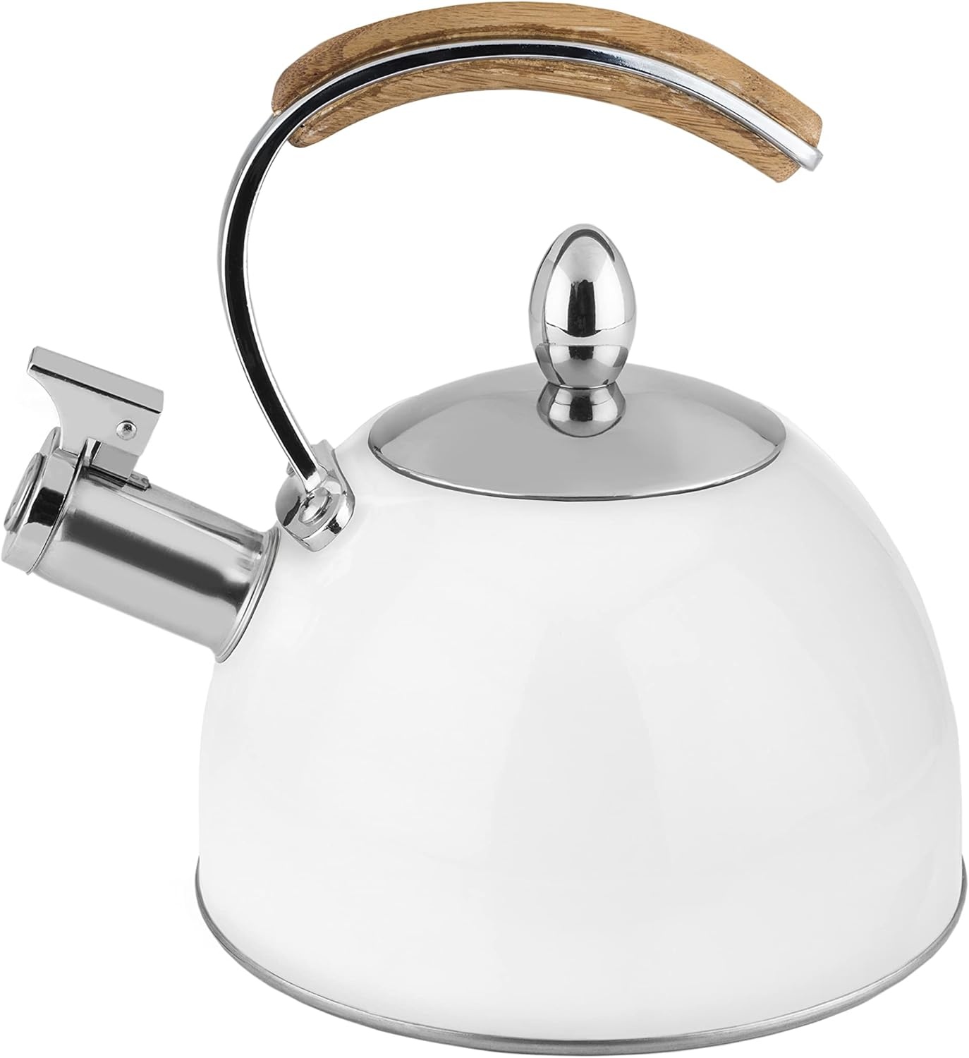 Pinky Up Presley White Tea Kettle British Isles