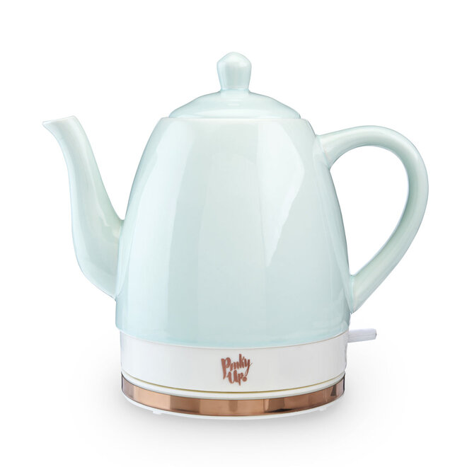 Pinky Up Noelle Mint Ceramic Electric Tea Kettle