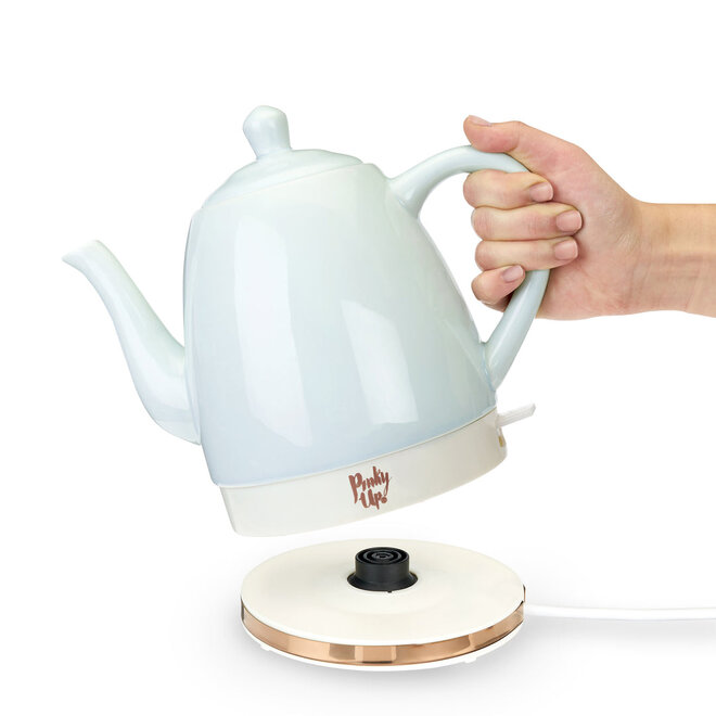 Pinky Up Noelle Mint Ceramic Electric Tea Kettle