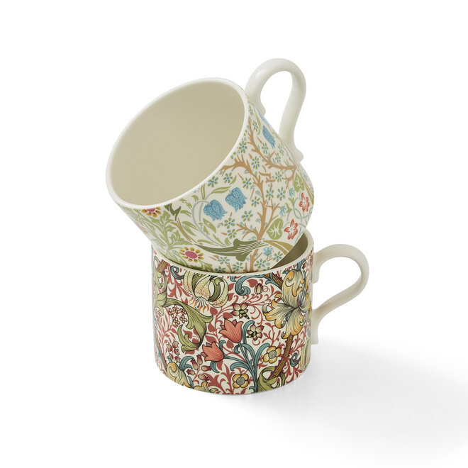 Morris & Co. Set of 2 Mugs (Blackthorn and Golden Lily)