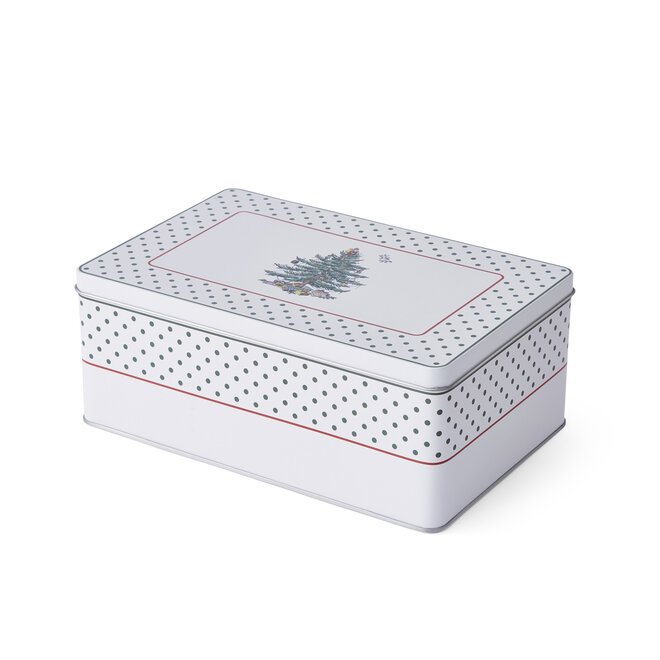 Christmas Tree Polka Dot 5 Piece Mug & Tin Set