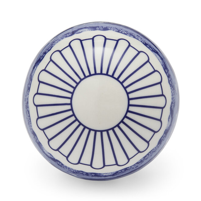 Blue Italian Christmas Scenic Bauble