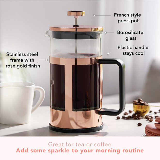 Pinky Up Piper Rose Gold Tea Press