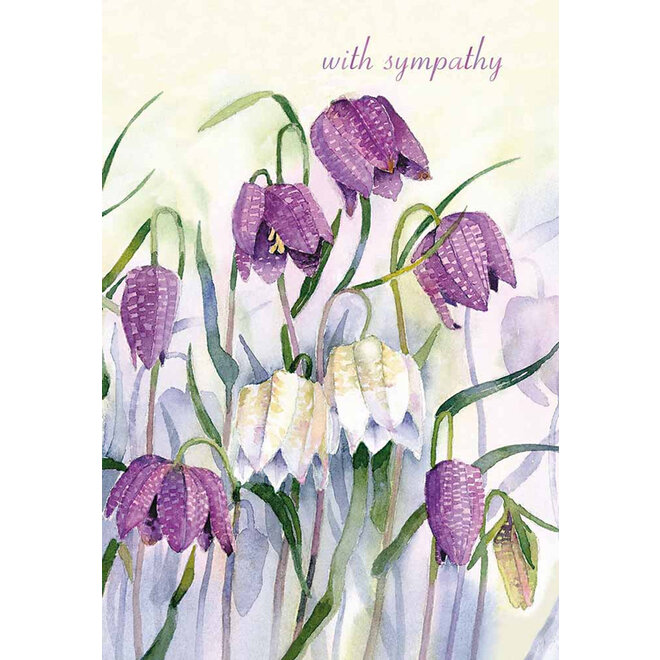 Fritillary Lawn Sympathy Card