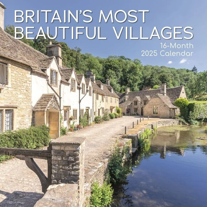 Britain's Most Beautiful Villages 2025 Wall Calendar