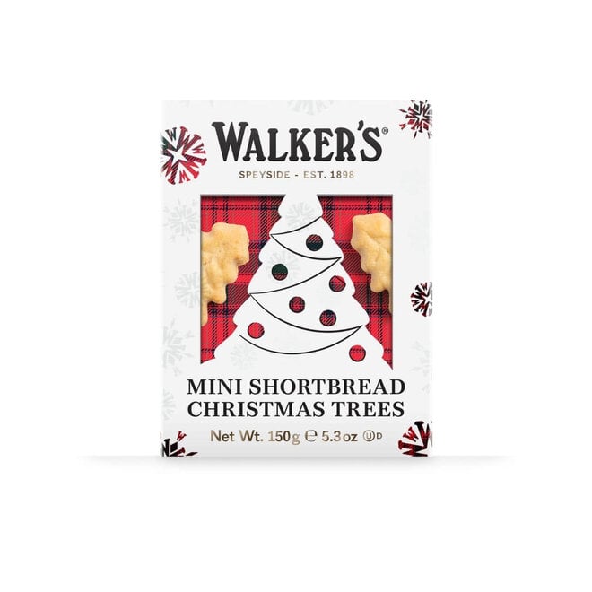 Walkers Mini Shortbread Christmas Trees 150g Box