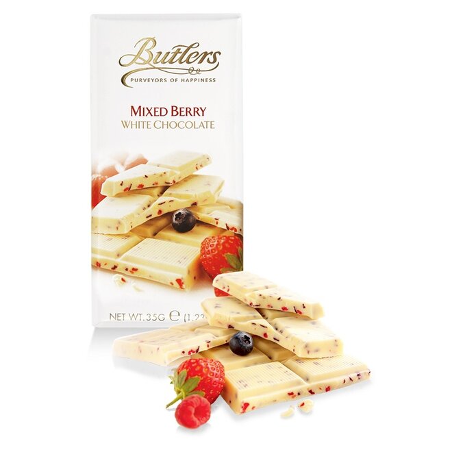 Butlers White Chocolate Mixed Berries Bar