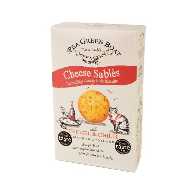 Pea Green Boat Fennel & Chili Cheese Sables