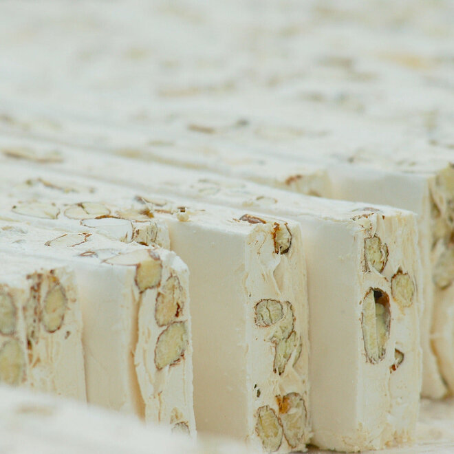 Vergani Soft Nougat with Pistachios & Almonds Bar