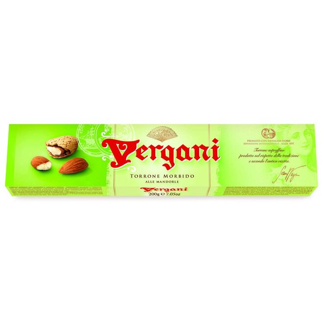 Vergani Soft Nougat with Almonds Bar