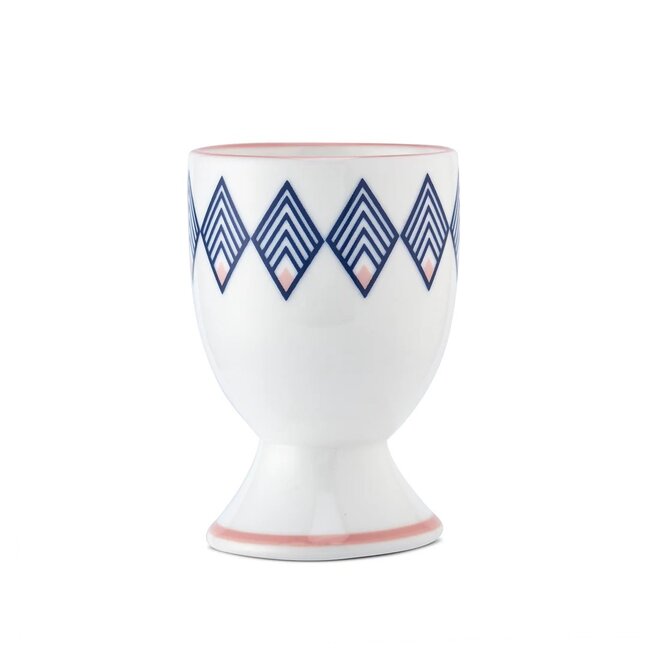Gatsby Egg Cup (Blue & Blush Pink)