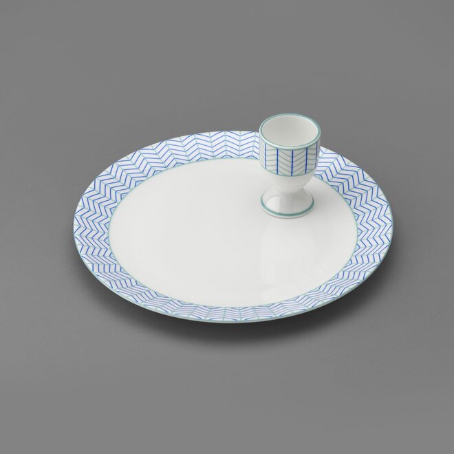 Jo Deakin Ebb Blue & Turquoise Tea Plate