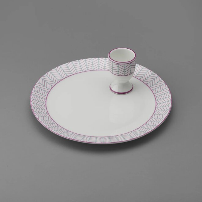 Jo Deakin Ebb Pink & Turquoise Egg Cup