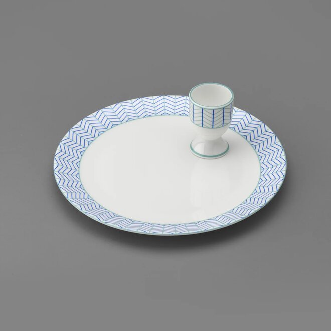 Ebb Egg Cup in Blue & Turquoise