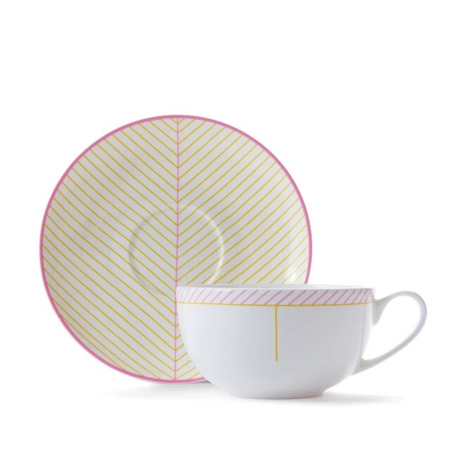 Jo Deakin Ebb Pink & Yellow Mug