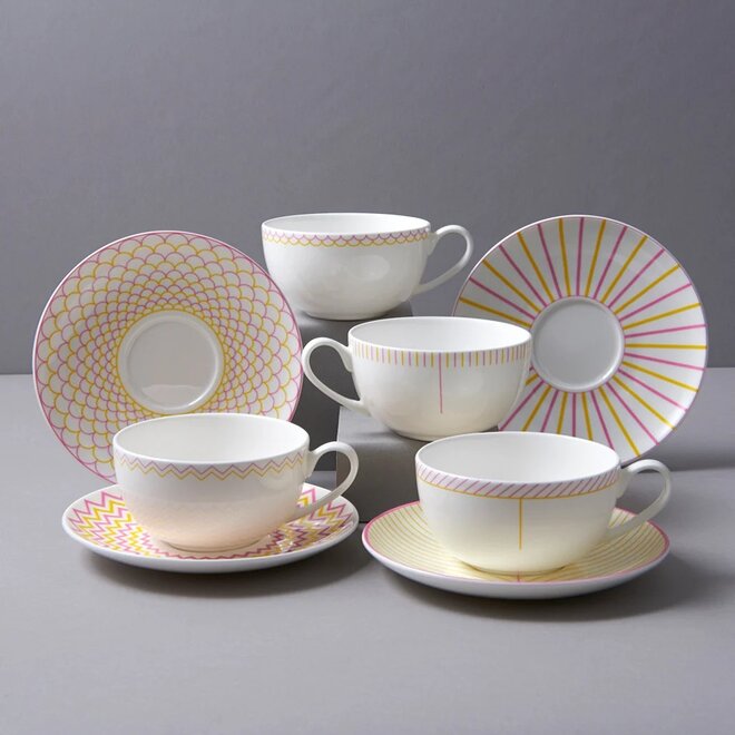 Jo Deakin Ebb Pink & Yellow Mug
