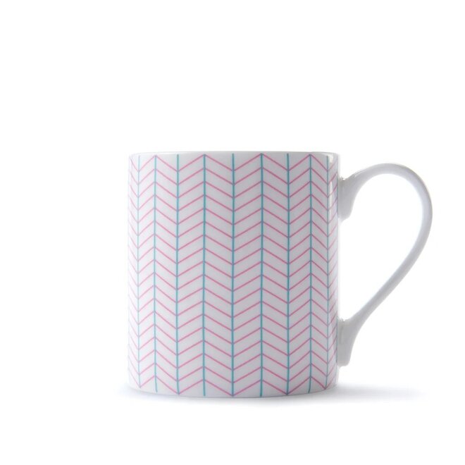 Ebb Mug in Pink & Turquoise