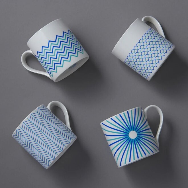 Jo Deakin Ebb Blue & Turquoise Mug