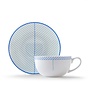 Ebb Blue & Turquoise Teacup & Saucer