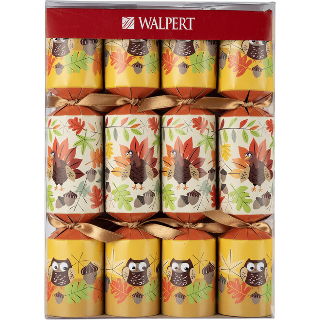 Turkey Fest Christmas Crackers (Box of 8)