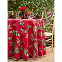 Holly Song Red  88" Round Tablecloth
